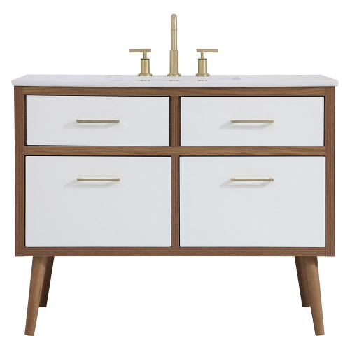 Elegant Bathroom Vanity - White (VF41042WH)