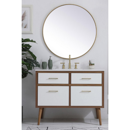 Elegant Bathroom Vanity - White (VF41042WH)