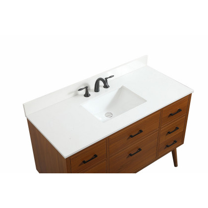 Elegant Bathroom Vanity - Teak (VF41048MTK-BS)