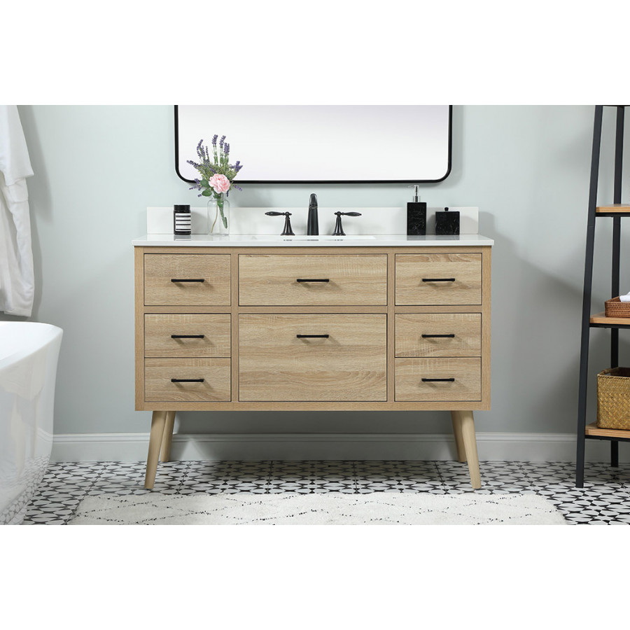 Elegant Bathroom Vanity - Mango Wood (VF41048MW-BS)
