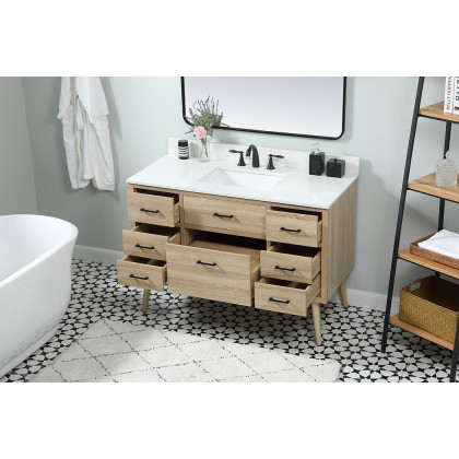 Elegant Bathroom Vanity - Mango Wood (VF41048MW-BS)