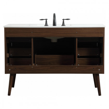 Elegant Bathroom Vanity - Walnut (VF41048MWT)