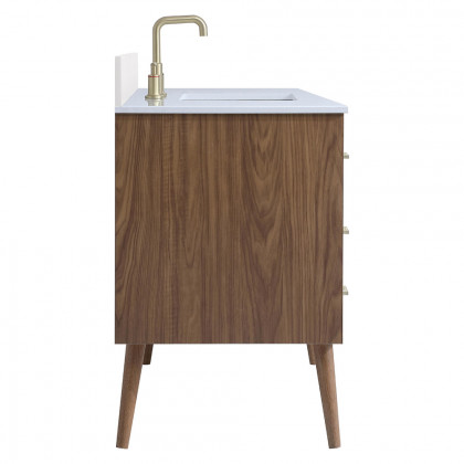 Elegant Bathroom Vanity - White (VF41048WH-BS)