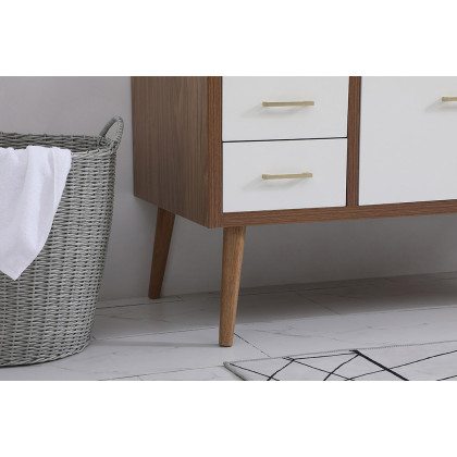 Elegant Bathroom Vanity - White (VF41048WH-BS)