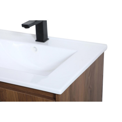 Elegant Bathroom Vanity - Walnut Brown, L 24" (VF42024WB)