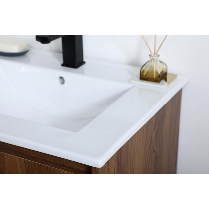 Elegant Bathroom Vanity - Walnut Brown, L 24" (VF42024WB)