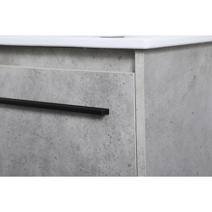 Elegant Bathroom Vanity - Concrete Gray, L 30" (VF42030CG)