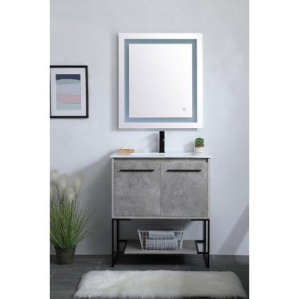 Elegant Bathroom Vanity - Concrete Gray, L 30" (VF42030CG)