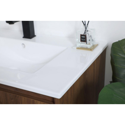 Elegant Bathroom Vanity - Walnut Brown, L 30" (VF42030WB)