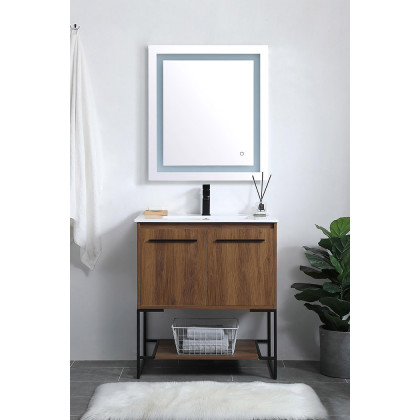 Elegant Bathroom Vanity - Walnut Brown, L 30" (VF42030WB)