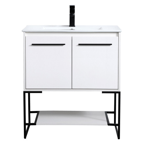Elegant Bathroom Vanity - White, L 30" (VF42030WH)