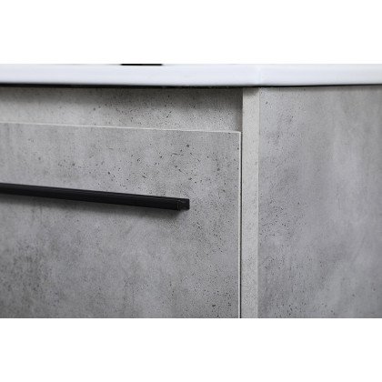 Elegant Bathroom Vanity - Concrete Gray, L 36" (VF42036CG)