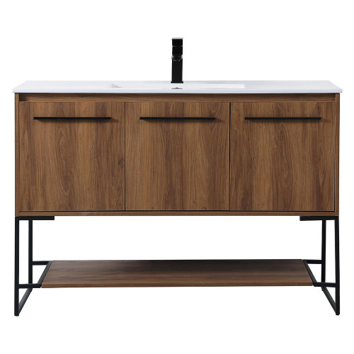 Elegant Bathroom Vanity - Walnut Brown (VF42048WB)