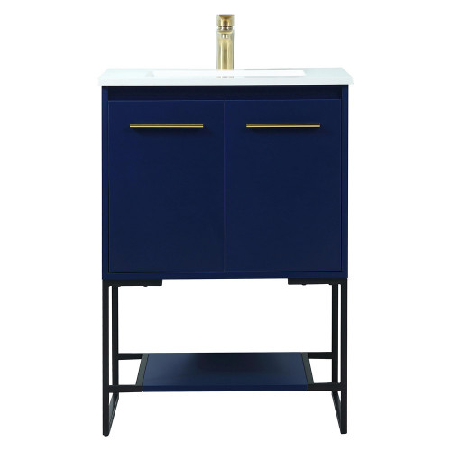 Elegant Bathroom Vanity - Blue (VF42524MBL)