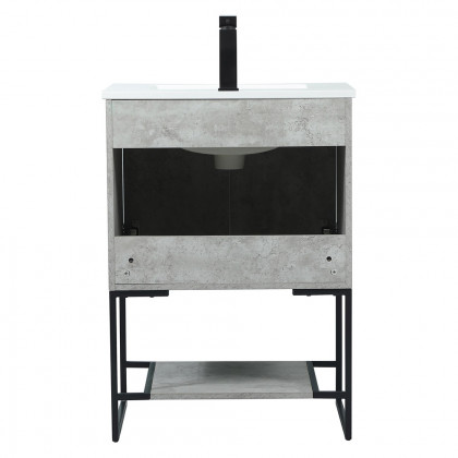 Elegant Bathroom Vanity - Concrete Gray (VF42524MCG)