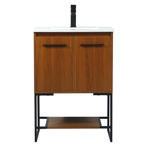 Elegant Bathroom Vanity - Teak (VF42524MTK)
