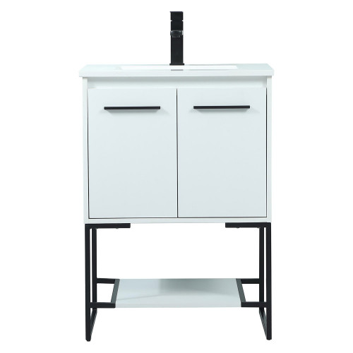 Elegant Bathroom Vanity - White (VF42524MWH)