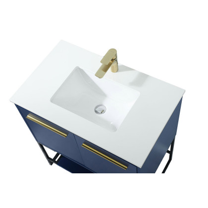 Elegant Bathroom Vanity - Blue (VF42530MBL)
