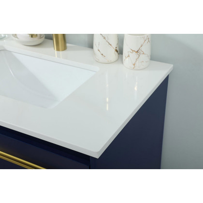 Elegant Bathroom Vanity - Blue (VF42530MBL)