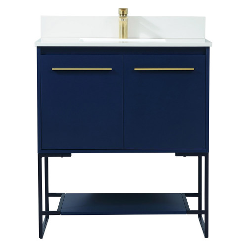 Elegant Bathroom Vanity - Blue (VF42530MBL-BS)