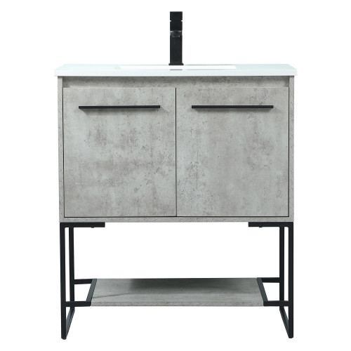 Elegant Bathroom Vanity - Concrete Gray (VF42530MCG)