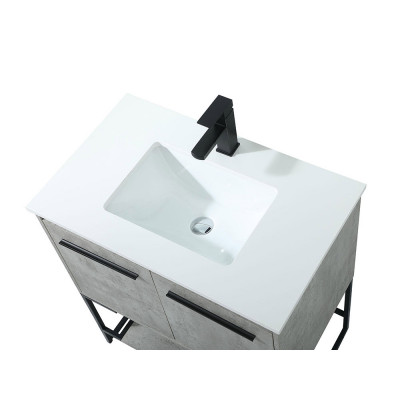 Elegant Bathroom Vanity - Concrete Gray (VF42530MCG)