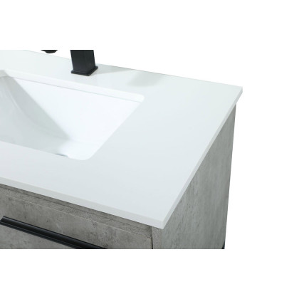 Elegant Bathroom Vanity - Concrete Gray (VF42530MCG)