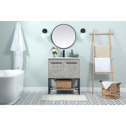 Elegant Bathroom Vanity - Concrete Gray (VF42530MCG)