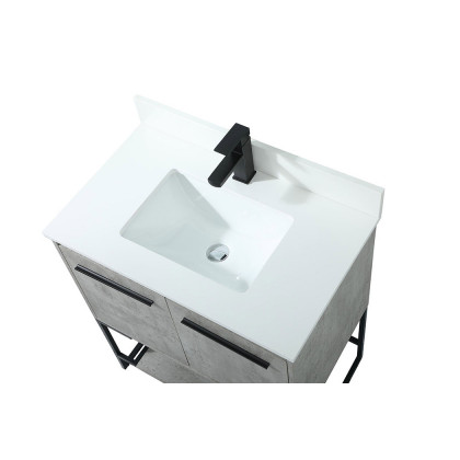 Elegant Bathroom Vanity - Concrete Gray (VF42530MCG-BS)
