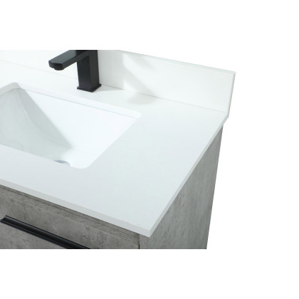 Elegant Bathroom Vanity - Concrete Gray (VF42530MCG-BS)