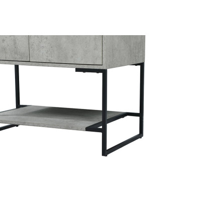 Elegant Bathroom Vanity - Concrete Gray (VF42530MCG-BS)