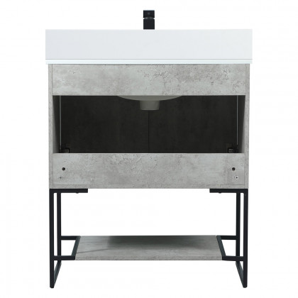 Elegant Bathroom Vanity - Concrete Gray (VF42530MCG-BS)