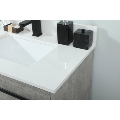 Elegant Bathroom Vanity - Concrete Gray (VF42530MCG-BS)