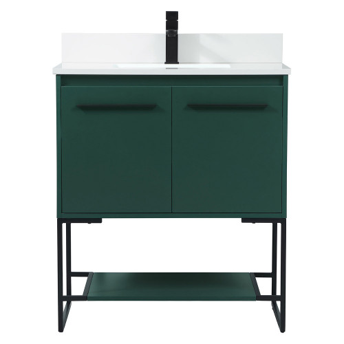Elegant Bathroom Vanity - Green (VF42530MGN-BS)