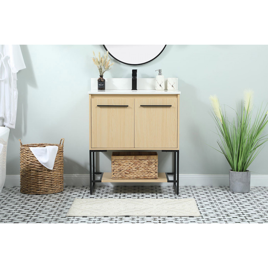 Elegant Bathroom Vanity - Maple (VF42530MMP-BS)