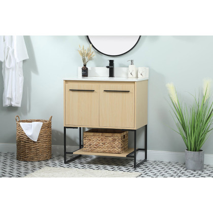 Elegant Bathroom Vanity - Maple (VF42530MMP-BS)