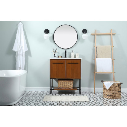 Elegant Bathroom Vanity - Teak (VF42530MTK)