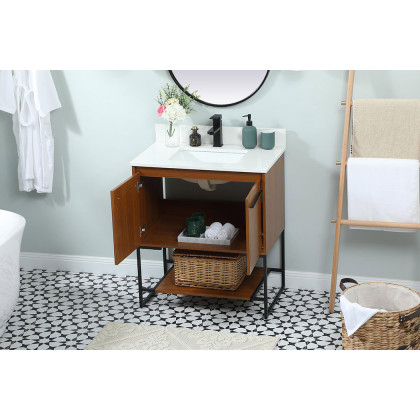 Elegant Bathroom Vanity - Teak (VF42530MTK-BS)