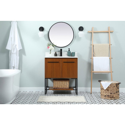 Elegant Bathroom Vanity - Teak (VF42530MTK-BS)