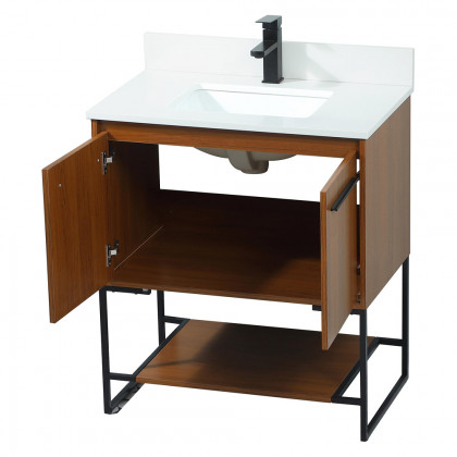 Elegant Bathroom Vanity - Teak (VF42530MTK-BS)