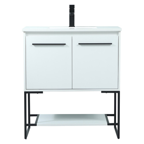 Elegant Bathroom Vanity - White (VF42530MWH)