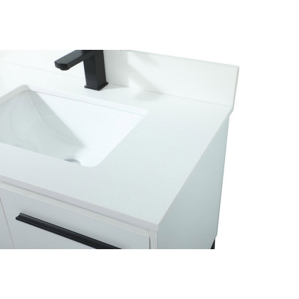 Elegant Bathroom Vanity - White (VF42530MWH-BS)