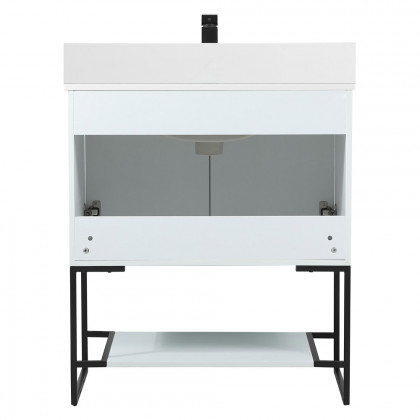 Elegant Bathroom Vanity - White (VF42530MWH-BS)