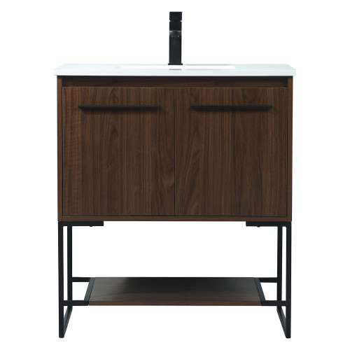Elegant Bathroom Vanity - Walnut (VF42530MWT)
