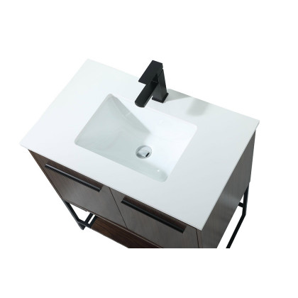 Elegant Bathroom Vanity - Walnut (VF42530MWT)