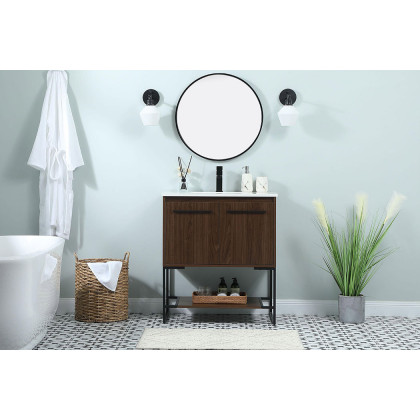 Elegant Bathroom Vanity - Walnut (VF42530MWT)