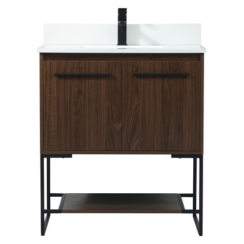 Elegant Bathroom Vanity - Walnut (VF42530MWT-BS)