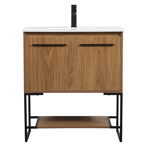 Elegant Bathroom Vanity - Walnut Brown (VF42530WB)