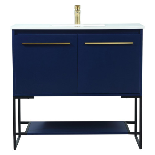 Elegant Bathroom Vanity - Blue (VF42536MBL)