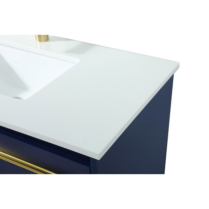 Elegant Bathroom Vanity - Blue (VF42536MBL)